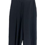 Top Shop Black Wide Leg Cropped Trouser Size 4P Photo 0