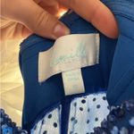 Camille La Vie Blue Sequin Prom Dress Photo 7