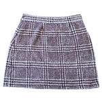 Maeve ANTHROPOLOGIE GREGORIA TEXTURED HOUNDSTOOTH MINI SKIRT Size Medium Photo 4