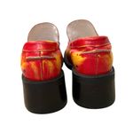 Steve Madden RARE Vintage Y2K  Heat Map Chunky Platform Leather Loafers Size 8 Photo 6