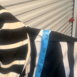 VINTAGE Damee New York Jacket Black White Geometric Print women's Size XL Photo 11