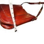 Patricia Nash Viareggio Satchel Crossbody Chestnut Leather Designer Everyday Photo 12