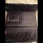 Vera Bradley Black Floral Quilt Wallet Photo 3