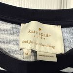 Kate Spade Hibiscus Stripe Ruffle Pullover Sweater Size Medium Photo 3