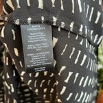 Rachel Zoe  100% Silk Dalton Leather Trim Print 1/2 Placket Blouse Top, 6 Photo 7