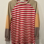 Striped Long Sleeve Shirt by Perfect Peach Size M Multiple Size M Photo 0