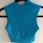 Zip Up tank top Blue Photo 2
