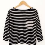 Kate Spade Classic Black & White Stripe Top – Large Photo 1