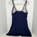 Lands' End Women Modest Twist Front Dresskini Top Swimsuit Size 10 Photo 6