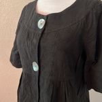 Cotton Eyelet women's top Black Photo 1