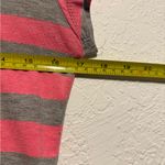 Beverly Hills Polo Club Pink Gray Striped V-Neck Tee Women’s Size L Large Casual Photo 9