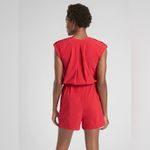 Athleta  Sutton Romper - Hibiscus Red Size 12 Photo 5
