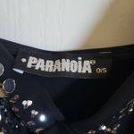 Paranoia Black Sequin Tank Top Small Photo 1