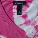 INC International Concepts Pink Tie Dye Top with Rhinestones Size XS Photo 2