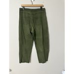 RUTI Size 4 Barrel Leg Jeans Cropped High Rise Olive Green Relaxed Fit Photo 2