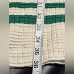 Free People Gidget Ivory Striped Long Sleeve V-Neck Knit Sweater Dress Size L Photo 14