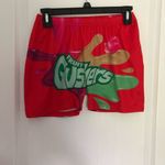 Women's Gushers Snack Shorts High Waisted Stretchy Biker Shorts Red Size Small Pink Photo 2