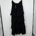 Lulus Seriously Sensational Strapless Tiered Maxi Dress Size XL Black NWT Glam Photo 5