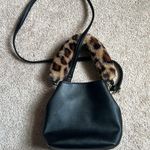 Betsey Johnson Luv Betsey Vegan Leather Small Black Crossbody Bucket Bag Photo 3