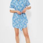 NWOT Tuckernuck POMANDER PLACE Riviera Painted Chintz Aurora Dress Size Medium Blue Photo 4