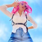 Black Harness Suspender Belt O Ring New Photo 0