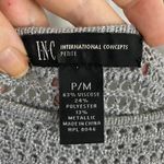 INC International Concepts Gray Crochet Winged Sweater Size Petite Medium Photo 1