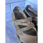 🩰 Romika Strappy Mary Janes‎ Tan Brown Leather Size 37 Stitched Details Photo 5