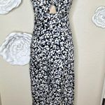 Billabong NTM: Twist N Shout Black, White, Grey & Blue Wide Leg Jumpsuit Sz M Photo 0
