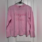 Vineyard Vines Pink Knit Logo Sweater (Size: X-Small) Photo 1