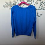 PINK - Victoria's Secret Pink Victoria’s Secret Logo Royal Blue Sweatshirt Sz S EUC Photo 1