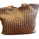 Robert Zur RINA Tote True Glove Leather Chestnut Brown & Beige Large Travel tote Photo 1