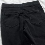 Nine West  Pull On Skinny Jeans Jeggings Mid Rise Solid Black Size 6 Pockets Photo 2