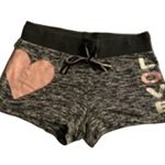 No Boundaries  Lounge Shorts LOVE Graphic Heart XS Comfy Soft Stretch Photo 1