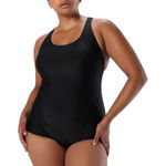 Speedo  Race Endurance+ Black One-Piece Swimsuit Axcel Cross-Back Design NWT 8 Photo 0