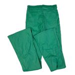Edikted  - High Waist Flare Leg Pants in Green Photo 2