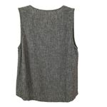 Marine layer  Tory gray pinstripe V-neck linen blend tank top S Photo 8