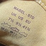 HOTTER Mabel M Width Preppy Blue Canvas Sneaker 9.5 Tan Leather Trim Photo 8
