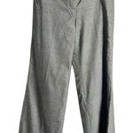 Ann Taylor  LOFT Ann Fit Herringbone Gray Wide Leg Wool Trouser Pants Size 8 Photo 0