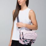 Lululemon  Go Lightly Bag Black Gray Pink Camo Adjustable Crossbody Bag Size OS Photo 0