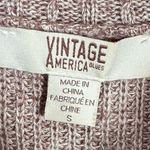 Vintage America Blues Women's Sz S Brown Pullover Sweater Marled Cowl Neck Photo 5