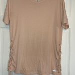 Alo Yoga Peach Tie Shirt Photo 0