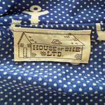 Vintage 70s House of She Ltd Zip Front Anchor Sailor Dress M Blue Size M Photo 10