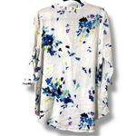 For Cynthia  women’s medium hi low v-neck tunic with pockets 3/4 sleeves floral Photo 1
