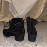 Anne Klein  Suede Combat Booties Photo 3