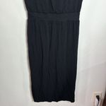 Athleta Santorini cinch waist midi t-shirt dress in black size S Photo 6