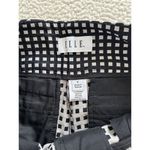 Elle Mid Rise Black & White Check Straight Leg Cropped Pants Women's Size 2 Photo 15