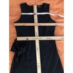SFW Suitable For Work Women Dress Black Medium Sleeveless Wrap Open Zipper Back Photo 15