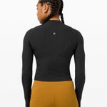 Lululemon Cropped Long Sleeve Top Gloss Trim🖤 Photo 2