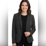 Ann Taylor  Black and White Geometric Blazer size 8 Photo 1