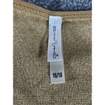 White Stag  Metallic Gold Long Sleeve Knit Top Women's Large Size 16-18 Photo 7